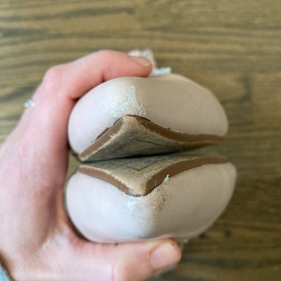 Halogen Owen Blush Leather Ankle Tie Flats - Picture 6 of 6